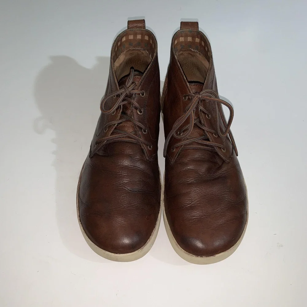 Chaco Boots Mens Size 13 Brown Leather Chukka Ankle Casual Lace Up JCH106689